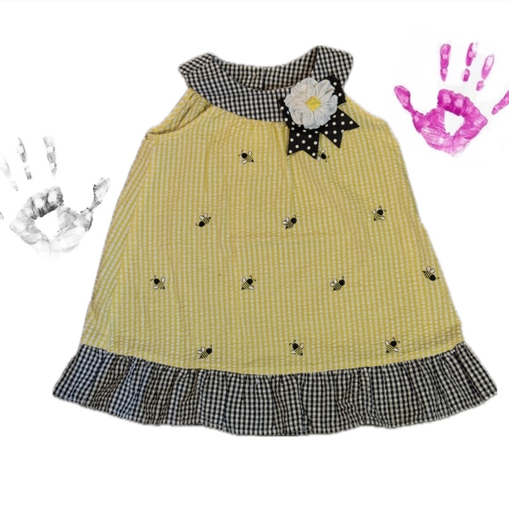 Emily Rose 2T seersucker gingham bee dress